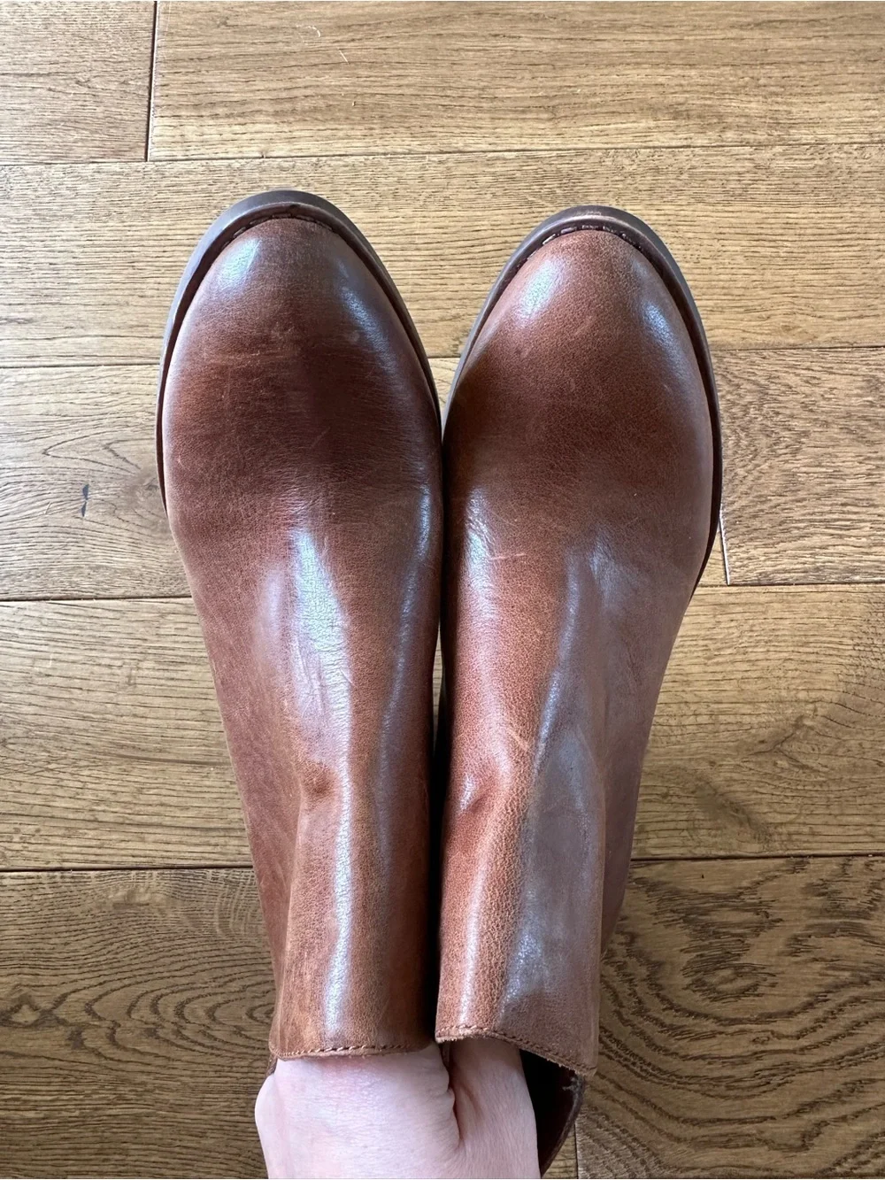 New Lucky Brand Eesa Brown Leather Booties Sz 10